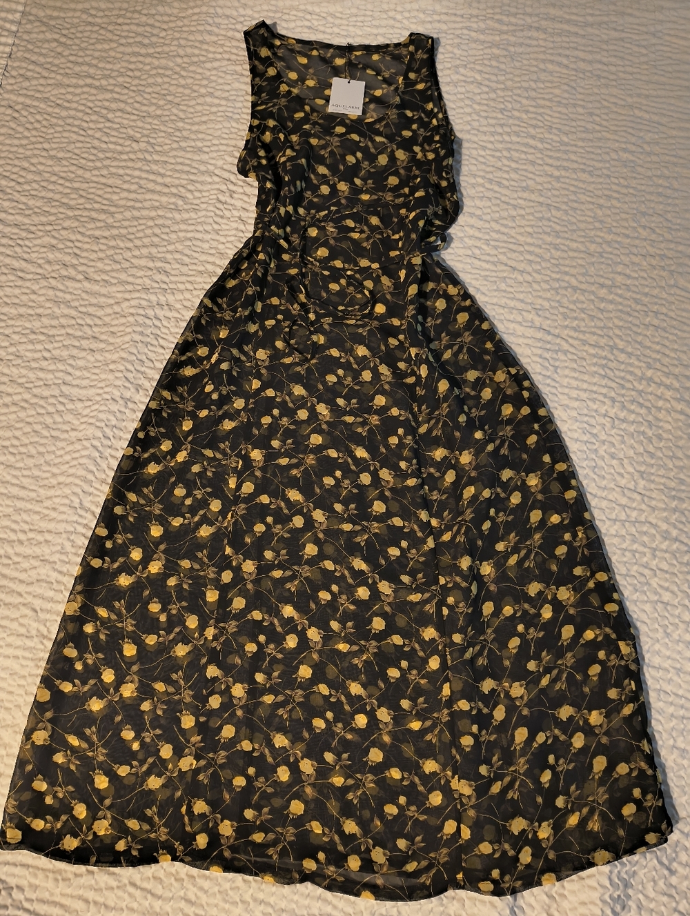 90's Vintage Sheer Mesh Maxi Dress